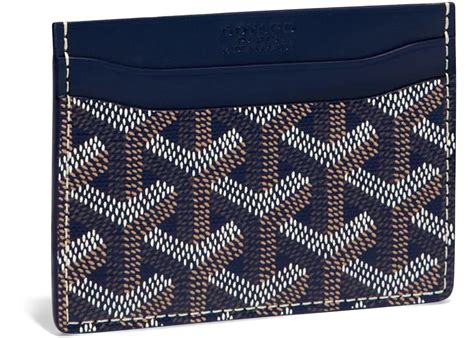 Goyard Saint Sulpice Navy Blue in Canvas/Calfskin 